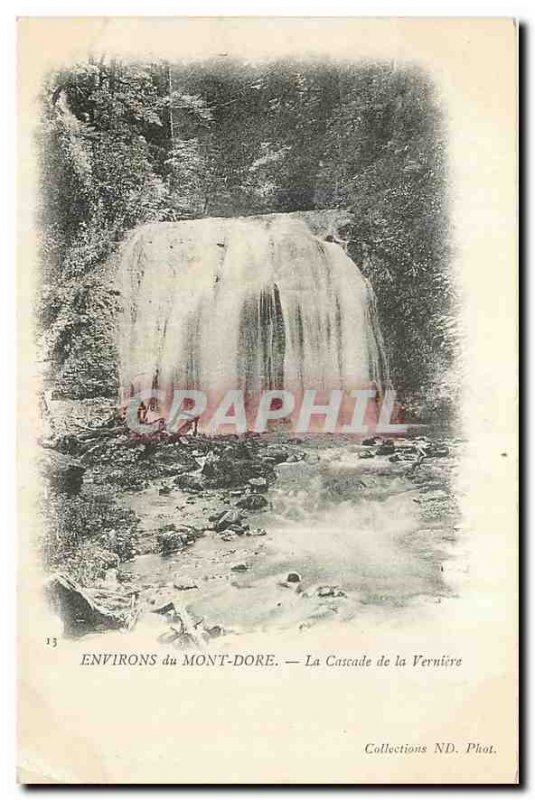 CARTE Old Post Surroundings Mont Dore La Cascade Verniere