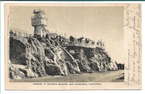 San Francisco, CA - Parapet At Sutro's Heights - 1905