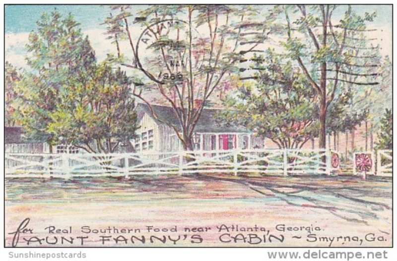 Georgia Smyrna Aunt Fanny's Cabin Restaurant 1965