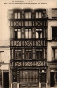 CPA ROUEN-Maisons avec sculptures anciennes. Rue d'Amiens (349098)