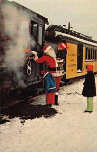 South Carver Massachusetts Edaville Railroad Santa Claus Vintage Postcard J71079