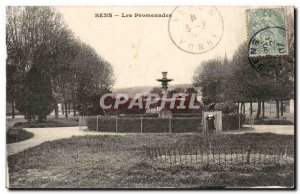Old Postcard Sens Walks