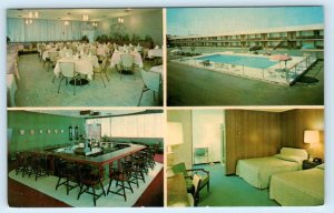 WARWICK, Rhode Island RI ~ Roadside AIRPORT MOTOR LODGE c1960s Postcard