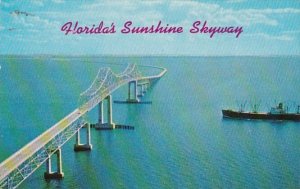 Florida Sunshine Skyway Bridge Across Lower Tampa Bay