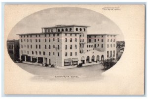 c1905 Greetings From Tucson Arizona AZ, Santa Rita Hotel Building Postcard