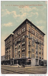 SPRINGFIELD, Illinois, PU-1916; I.O.O.F. Building, Corner Fourth And Moroe St...