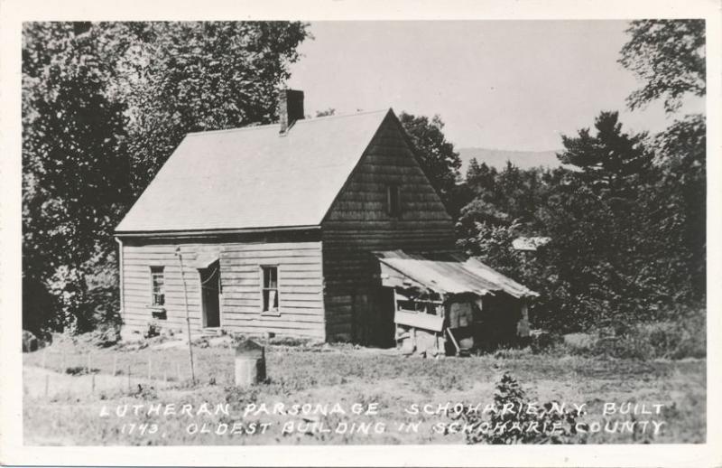 RPPC Lutheran Parsonage Schoharie New York Oldest Building in Schoharie County United States