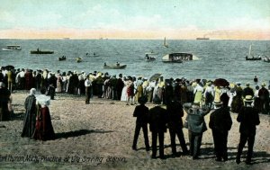 C. 1910 Port Huron, MI, Practice At Life Saving Station Postcard F58