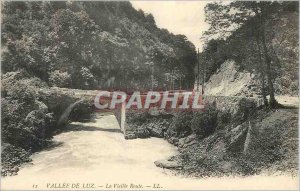 Old Postcard 12 valle de luz the old road