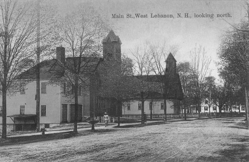 Lebanon New Hampshire Main Street Looking North Antique Postcard K7876334