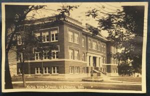 Picture Postcard Used Oregons No 56 High School La Grande OR LB