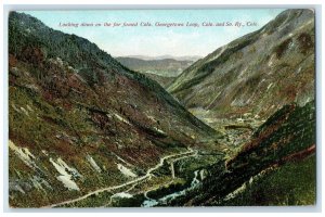 c1910's Looking Down On The Far Famed Georgetown Loop Colorado CO Trees Postcard