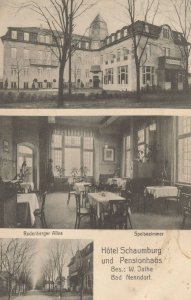 Schaumburg Hotel Pension Schaumburg Germany Old Postcard