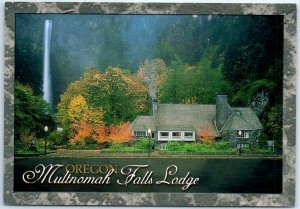 Postcard - Multnomah Falls Lodge - Bridal Veil, Oregon