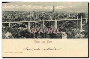 Old Postcard Gruss aus Bern