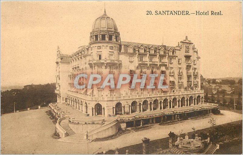 Old Postcard SANTANDER._ Hotel Real