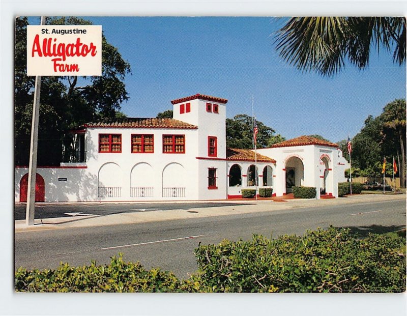 Postcard The St. Augustine Alligator Farm Florida USA