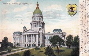 Illinois Springfield Capitol Of Illinois 1906