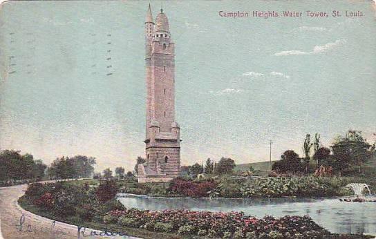 Missouri Saint Louis Campton Heights Water Tower 1907