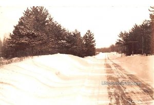 Snow Scene - Tawas City, Michigan MI Postcard