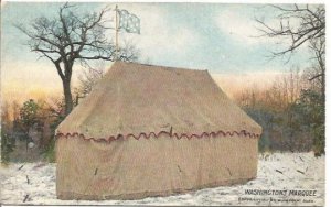 Washington's Marquee and Flag Washington's Official Headquarters Valley Forge