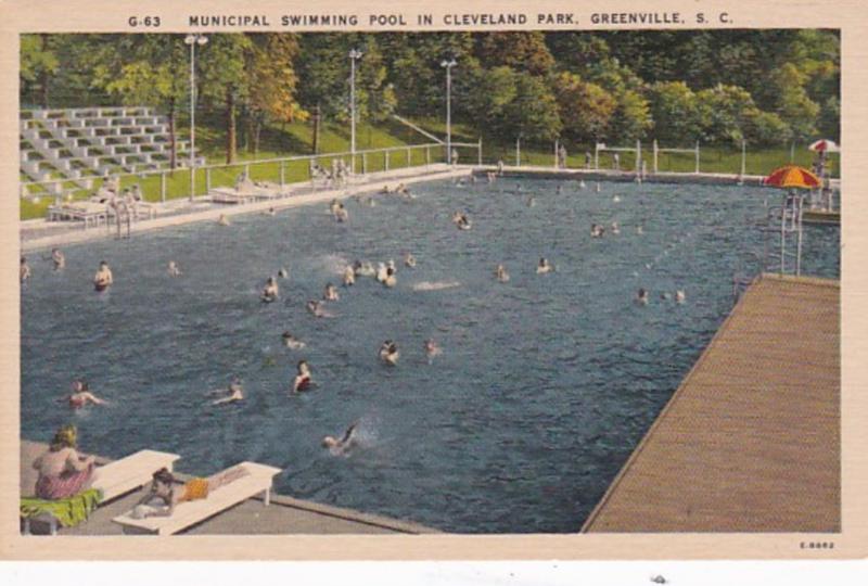 South Carolina Greenville Municipal Swimming Pool In Cleveland Park