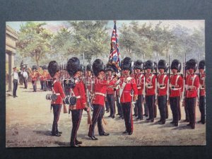 London: Wellington Barracks GRENADIER GUARDS Saluting the Colours by R.Tuck