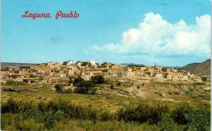 LAGUNA PUEBLO, NM New Mexico  PANORAMIC VIEW  Rt 661970 Native American Postcard