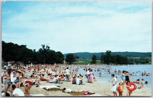 Beach Shawnee State Park Shellsburg Near Bedford Pennsylvania PA Postcard