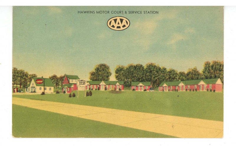 MD - Baltimore. Hawkins Amoco  Gas Station  & Motor Court ca 1950