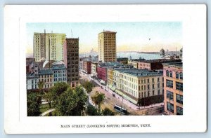 Memphis Tennessee TN Postcard Bird's Eye View Of Main Street Looking South c1920