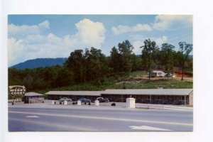 Chattanooga TN Webb's Motel Old Cars Postcard