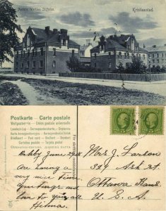 sweden, KRISTIANSTAD, Anders Werlins Stiftelse (1908) Postcard