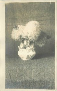 Artsy Flower Vase Clearwater Weippe Idaho 1916 RPPC Photo Postcard 20-3463