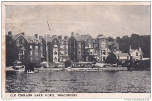 Old England (Lake) Hotel, WINDERMERE (Cumbria), England, UK, 1910-1920s