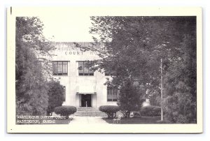 Washington County Court House Washington Kansas Postcard