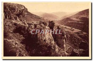 Old Postcard Gorges Du Tarn Sainte Enimie Meyrueis The barrel of the Jonte an...