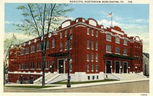 VT - Burlington. Municipal Auditorium