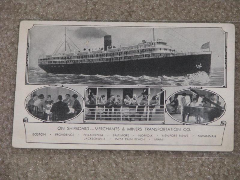 On Shipboard-Merchants & Miners Transportation Co., unused