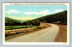 Monteagle, Scenic Cumberland Mountains Highway 41 & 64 Chrome Tennessee Postcard