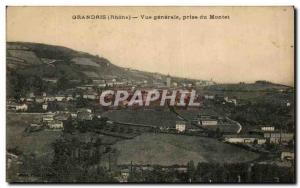 Postcard Old Grandris Vue Generale taken Montet