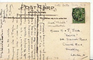 Genealogy Postcard - Jack - Station Rd, Church End, Finchley, London - Ref 4770A
