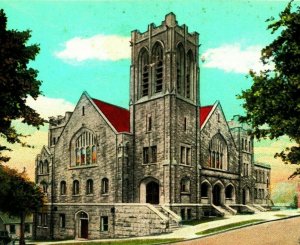 First Methodist Episcopal Church Altoona Pennsylvania PA 1920s WB Postcard