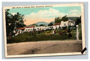 Vintage 1920's Postcard - Home of Wallace Reid Hollywood California