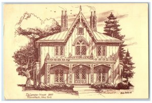 c1950's Delamater House Rhinebeck New York NY Vintage Unposted Postcard