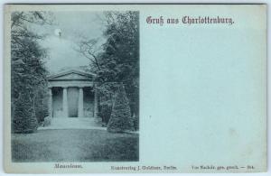 GRUSS aus CHARLOTTENBURG, GERMANY   Mausoleum  c1900s  UDB Postcard