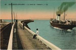 CPA ak Boulogne-sur-mer-leaving the onward ships (1206597) 