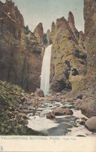 Yellowstone National Park, Tower Falls, early 1900s, unused Postcard