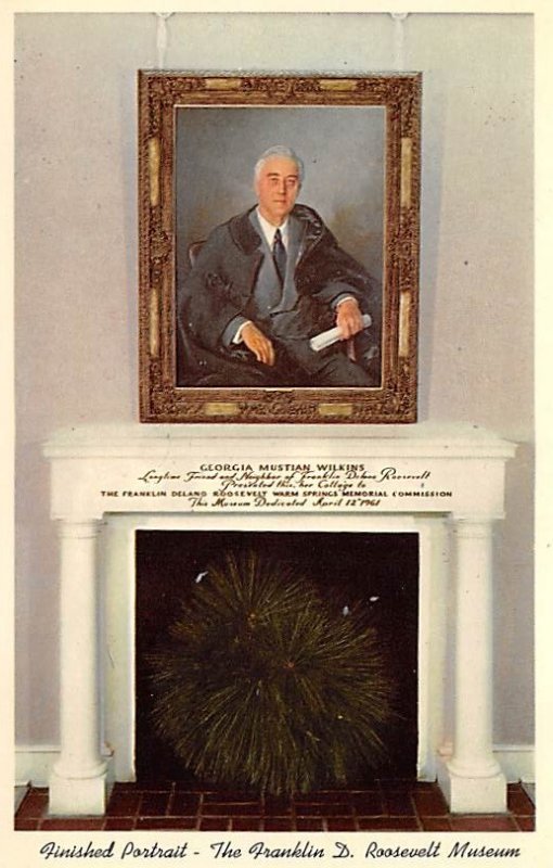 Portrait of Franklin D. Roosevelt By Mme. Elizabeth Shoumatoff View Postcard ...