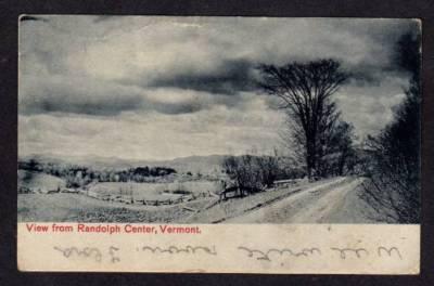 VT View RANDOLPH CENTER VERMONT 1906 Postcard